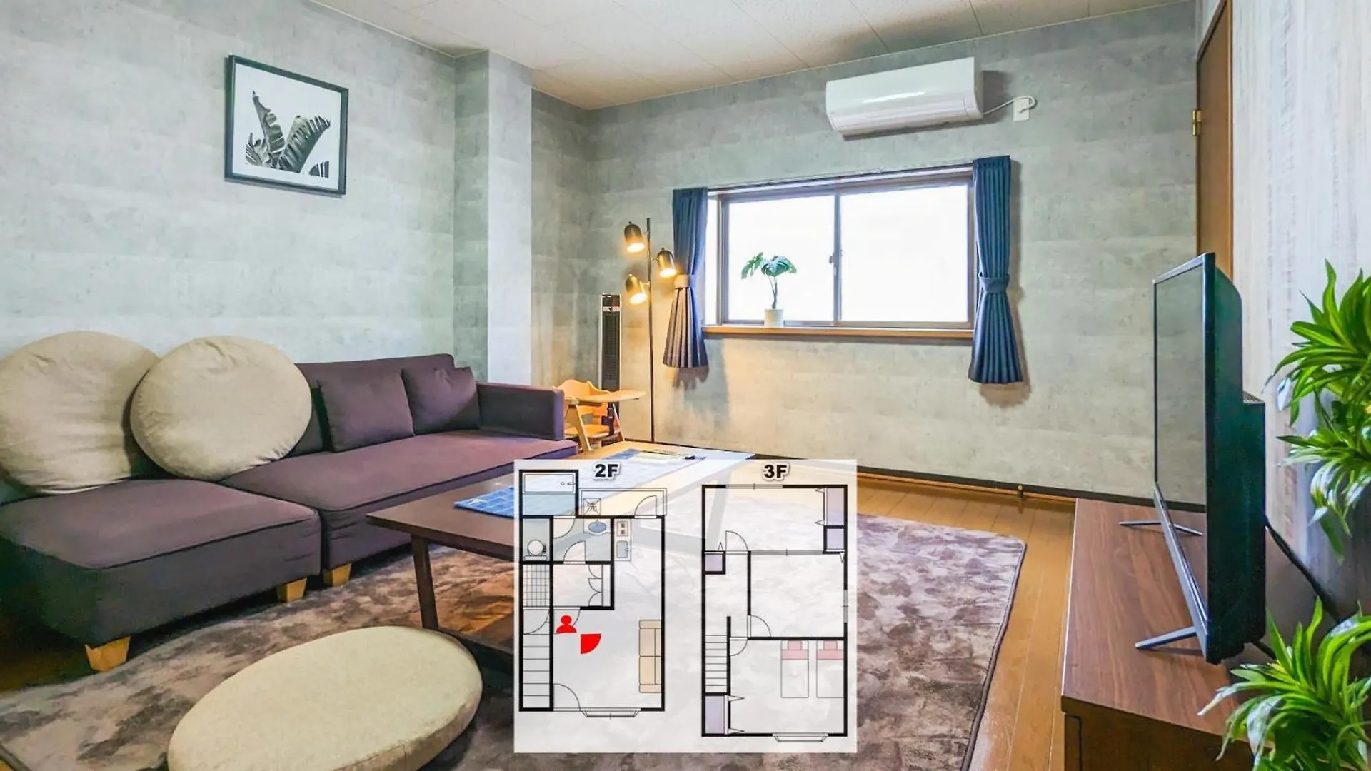 76 Sq Meter, 3 Bedrooms & Livingroom With Famicon, Doumotengachaya Dt02 Osaka Apartment